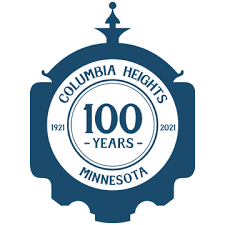 Logo for the City of Columbia Heights Minnesota, celebrating 100 years from 1921 to 2021